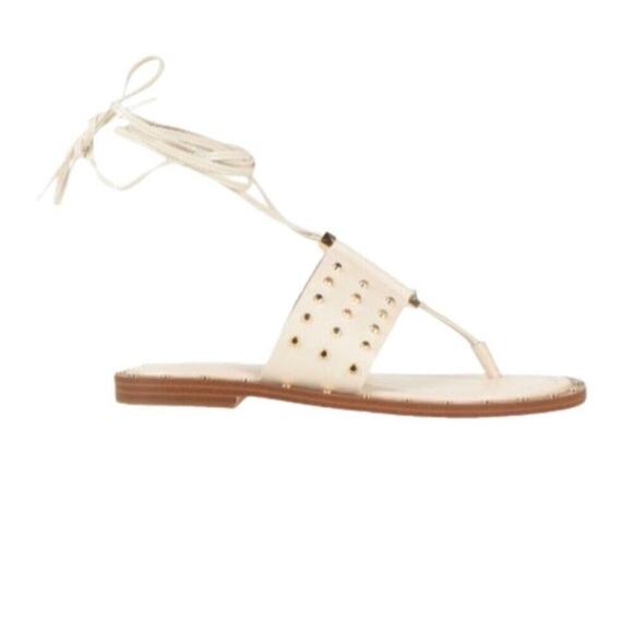 MICHAEL Michael Kors | Biege Jagger Ankle-Tie Studded Leather Sandal | S… - Picture 5 of 16